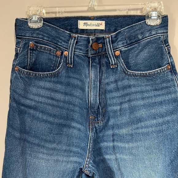 MADEWELL The Mom Jean High Waist Dark Wash Slouch Relaxed Sz 25 - Picture 5 of 13